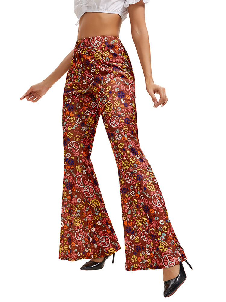 5 pcs 60s 70s Women Disco Hippy Hippie Costume Sets